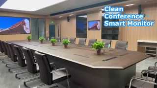 गुणवत्ता सम्मेलन प्रणाली के साथ एकीकृत LYLN रिट्रैक्टेबल मॉनिटर