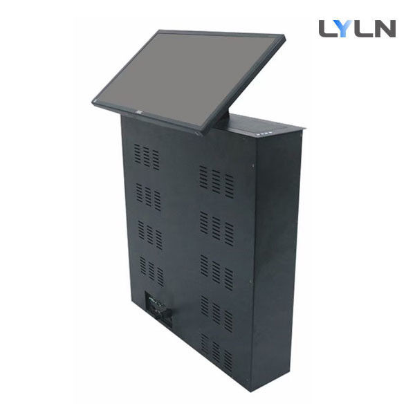 Intelligent Desk Motorized Monitor Lift 35db Quiet Big Tilt Angle VGA HDMI
